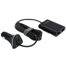 Caricatore da Auto 2 USB + 2 USB per Passeggeri Po...